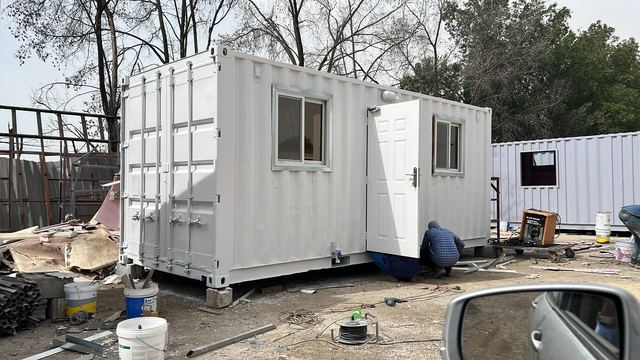 Office container refurbishment at a client site in Saudi Arabia